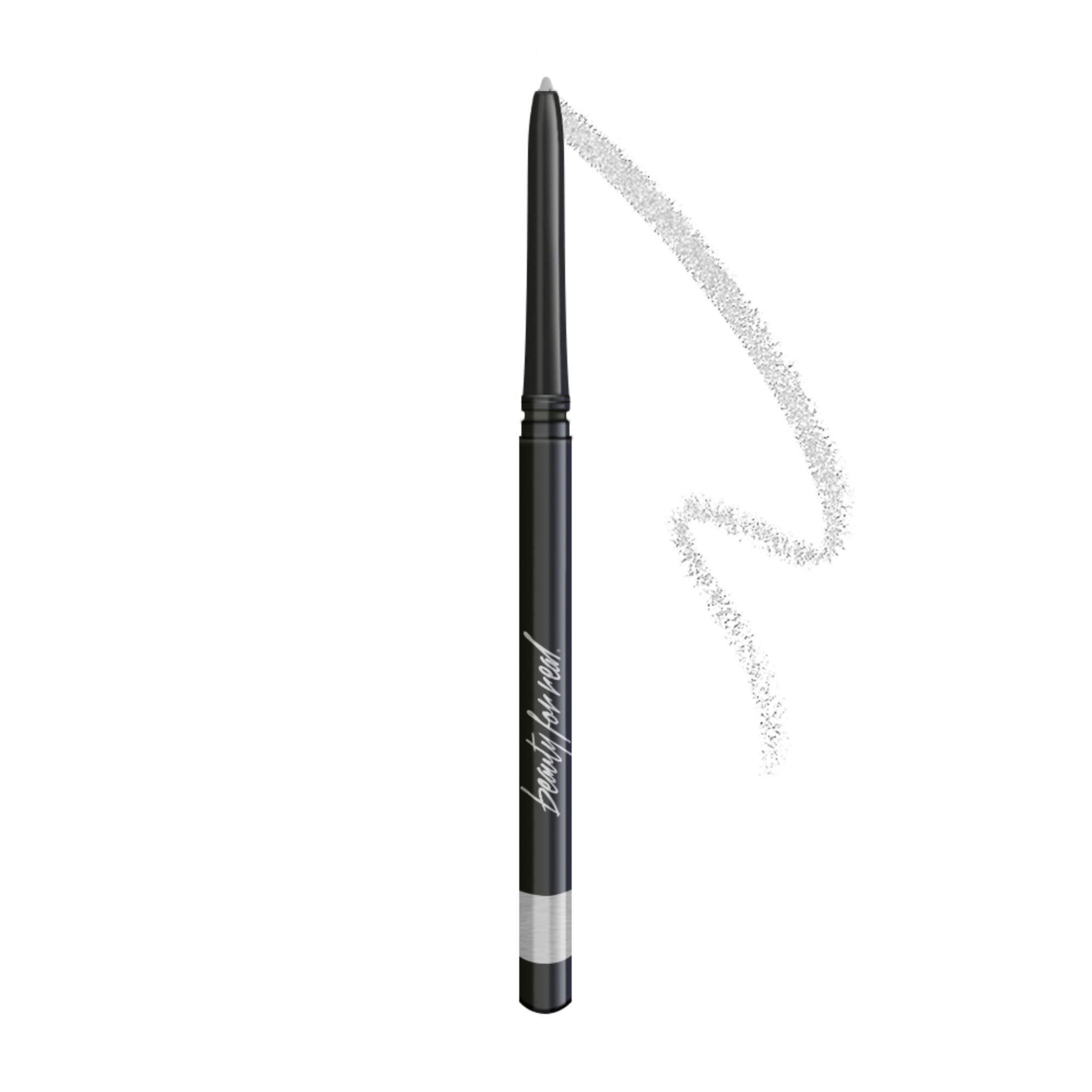 Beauty For Real I-Line 24-7 swatch shows vivid silver metallic payoff for Totally Titanium.