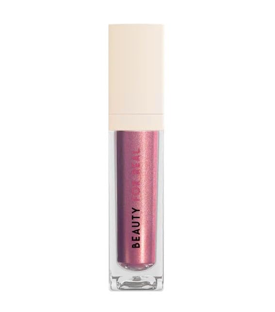 Beauty For Real Level Up Twilight bottle shows a creamy burgundy shade with pink shimmer for rich color.