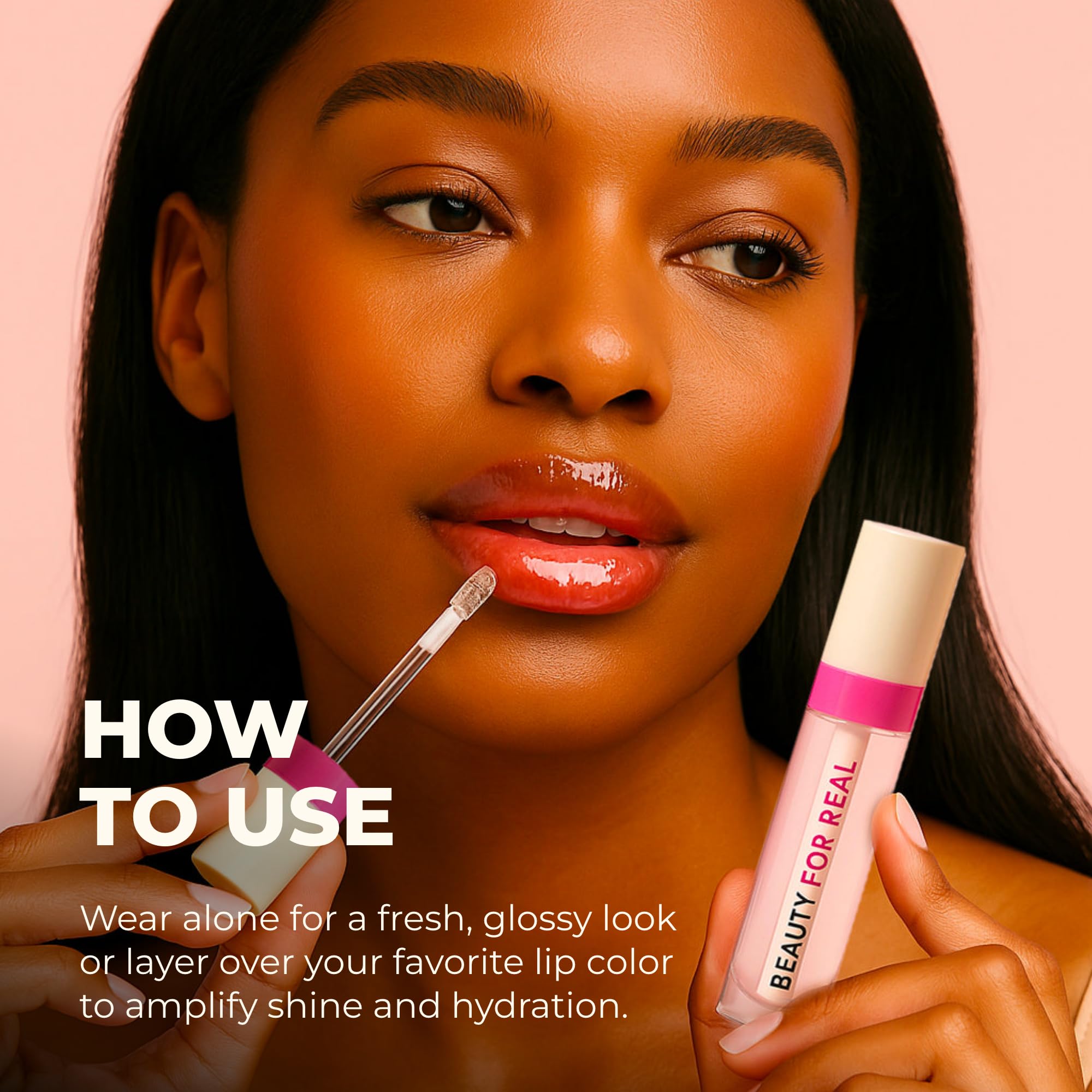 Beauty For Real Lip Revival nourishes lips with mango seed oil for hydration.