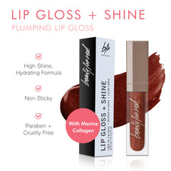 Beauty For Real Rebel Rebel lip gloss tube with mirror-cap for precise touch-ups.