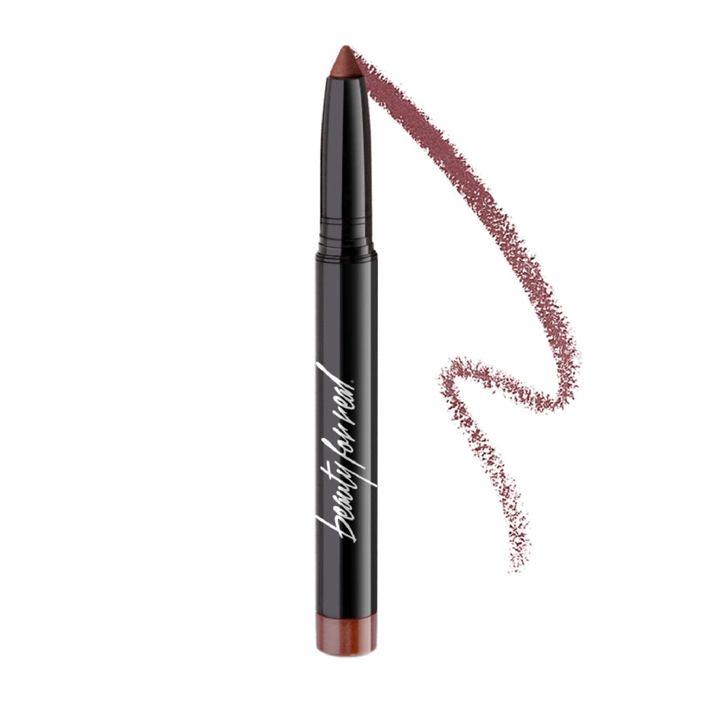 Beauty For Real Shadow Stx All Day Latte cap image showing built-in sharpener for easy touch-ups
