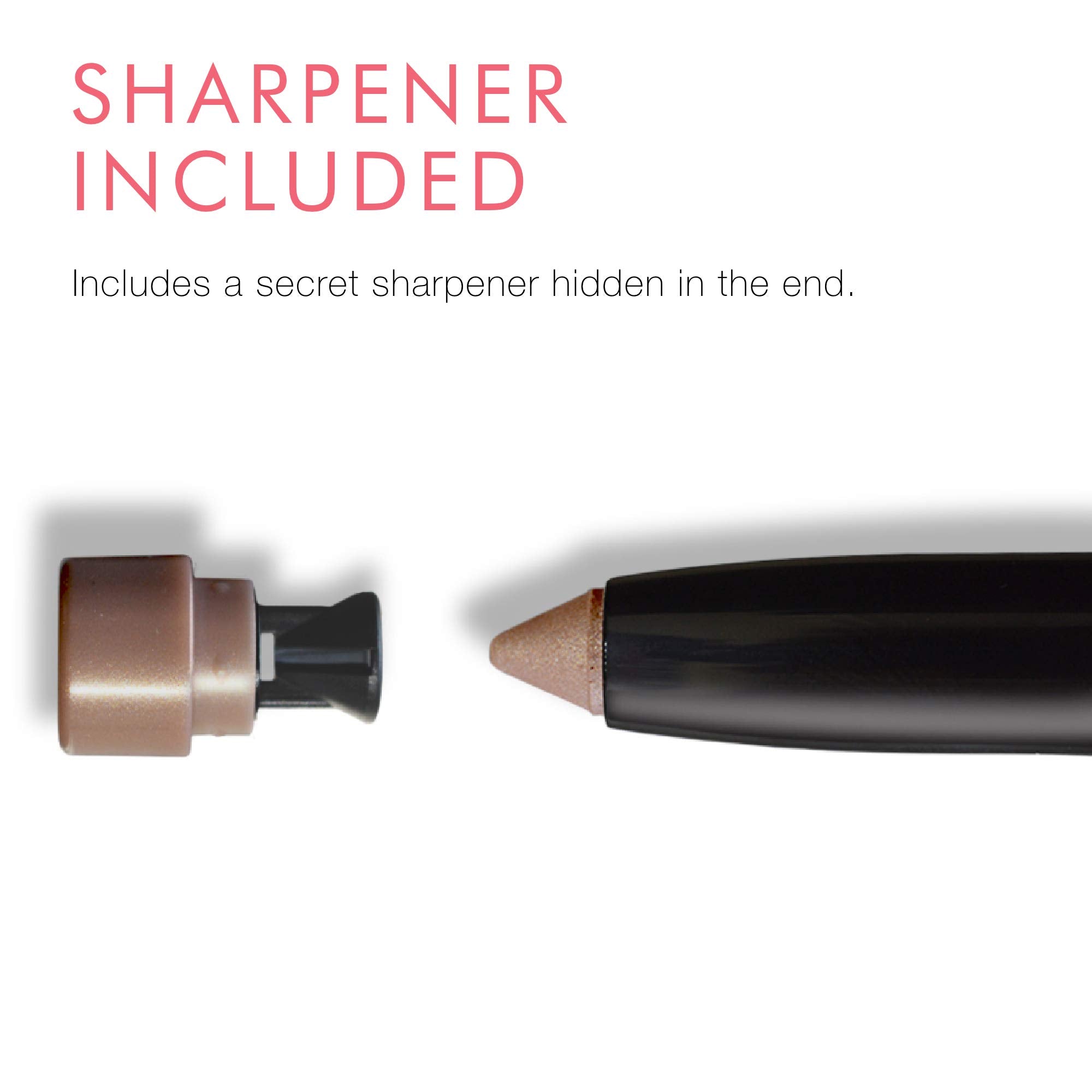 Beauty For Real Shadow Stx Midnight Marathon built-in sharpener hidden at end.