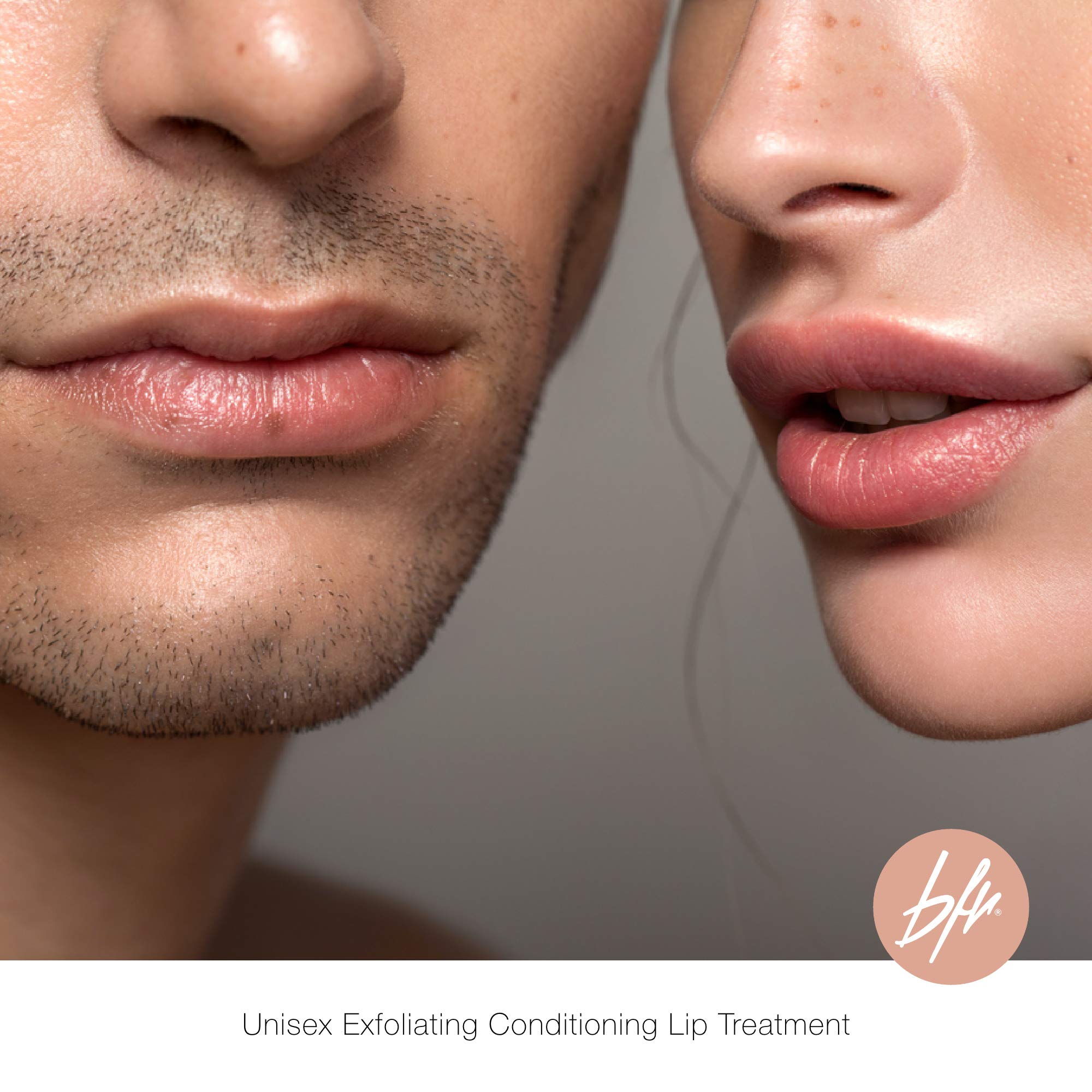 Beauty For Real vegan cruelty-free logo signals ethical lip care.