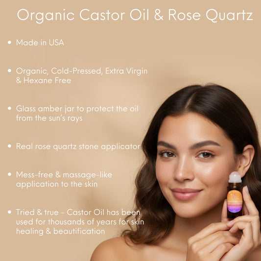 Beauty Glow rose quartz roller close-up for soothing facial massage.