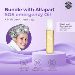 Beauty Nation USA Alfaparf SOS Reconstruction oil cap close-up highlighting precise dosage
