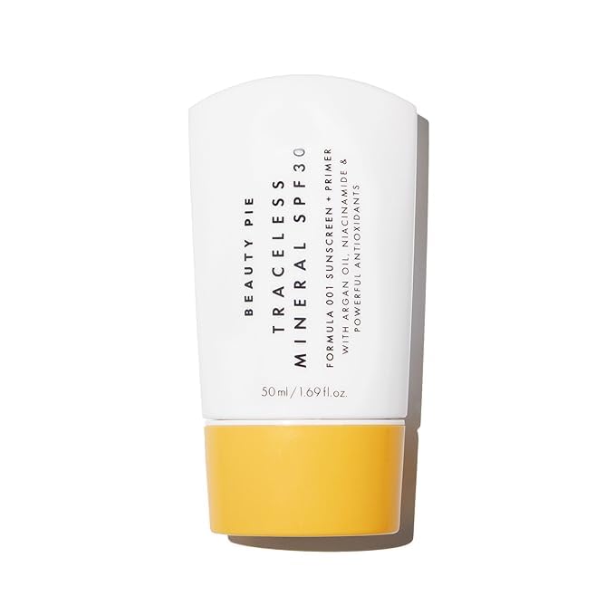 Beauty Pie Traceless Sunscreen bottle pour shows easy glide and quick absorption