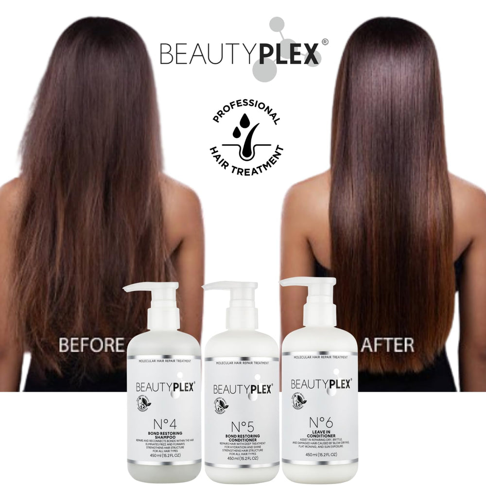 Beauty Plex No. 4 close-up on shiny, smooth hair after use