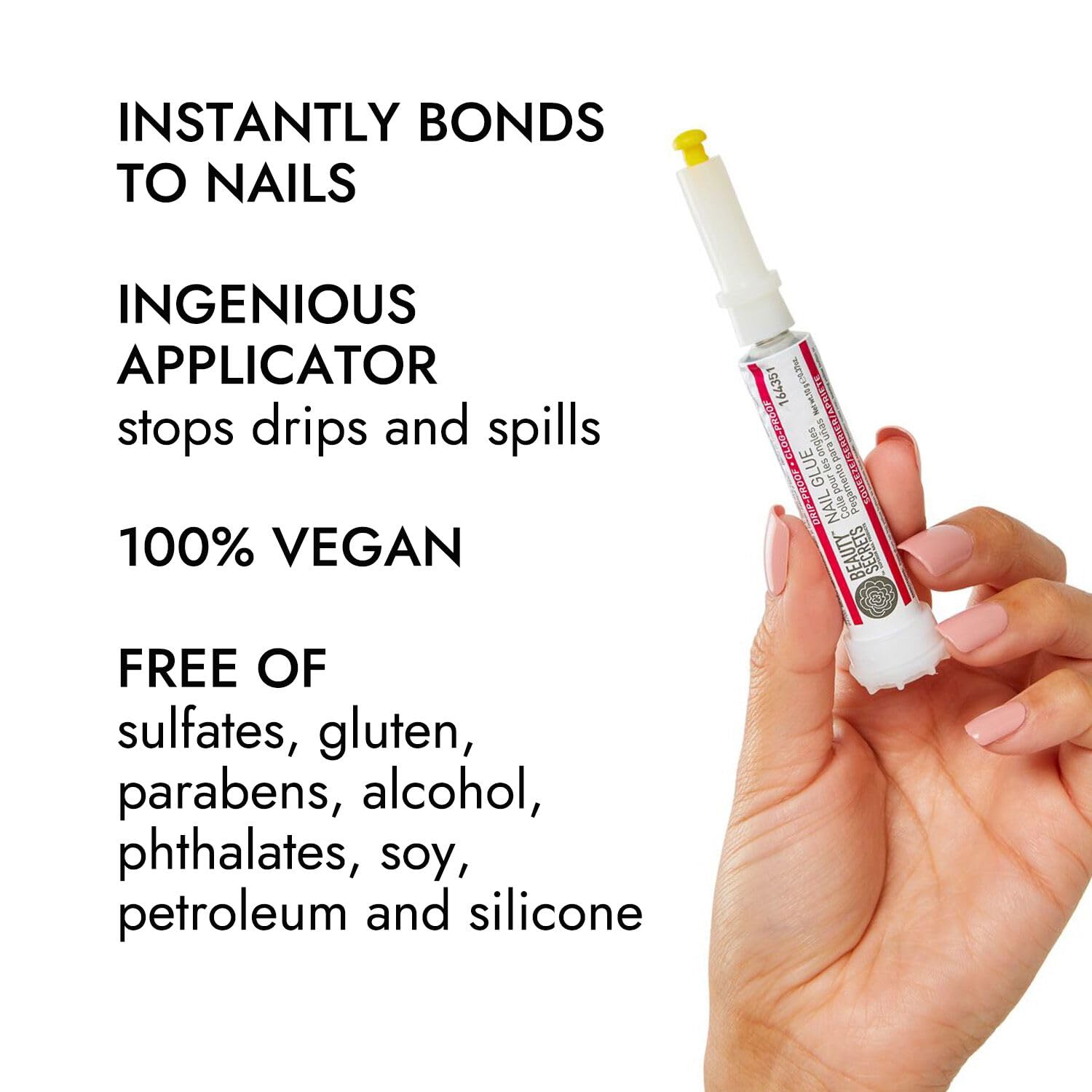 Beauty Secrets dual-sided file for shaping and smoothing natural nails.