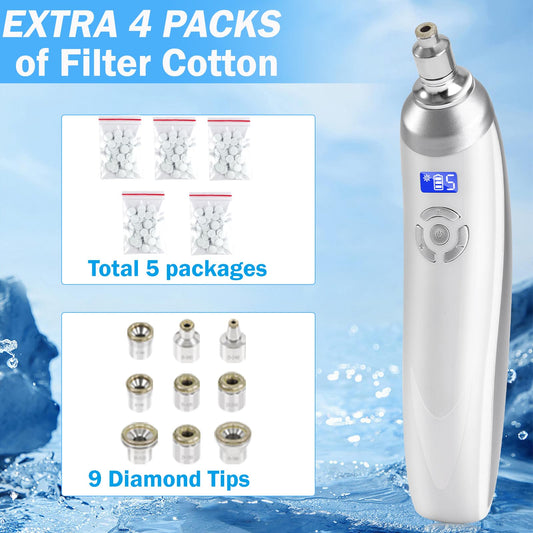 Beauty Star nine-diamond-tips set enables versatile treatments across facial zones.