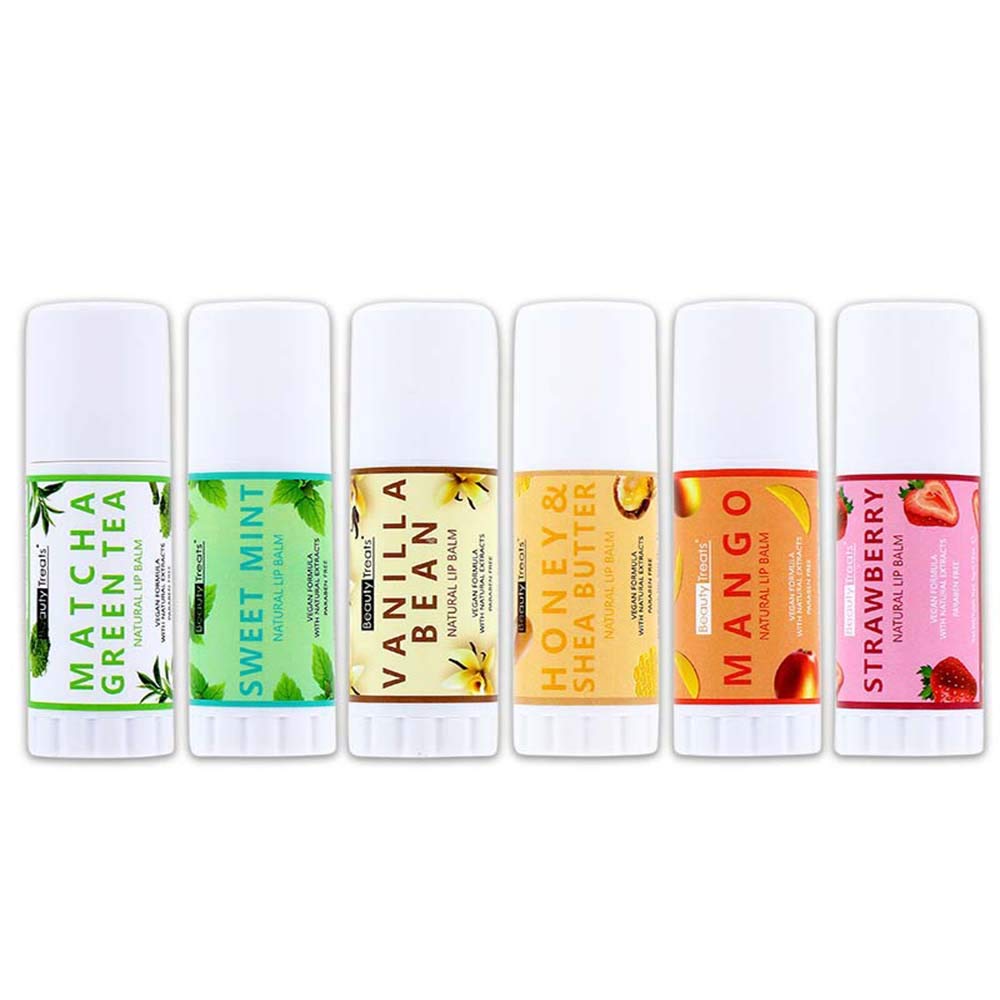 Beauty Treats Lip Balm Model 610, smooth swatch for hydrated lips.