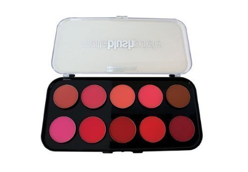 Beauty Treats Matte Blush Palette swatches show ten matte shades for natural to bold cheek color