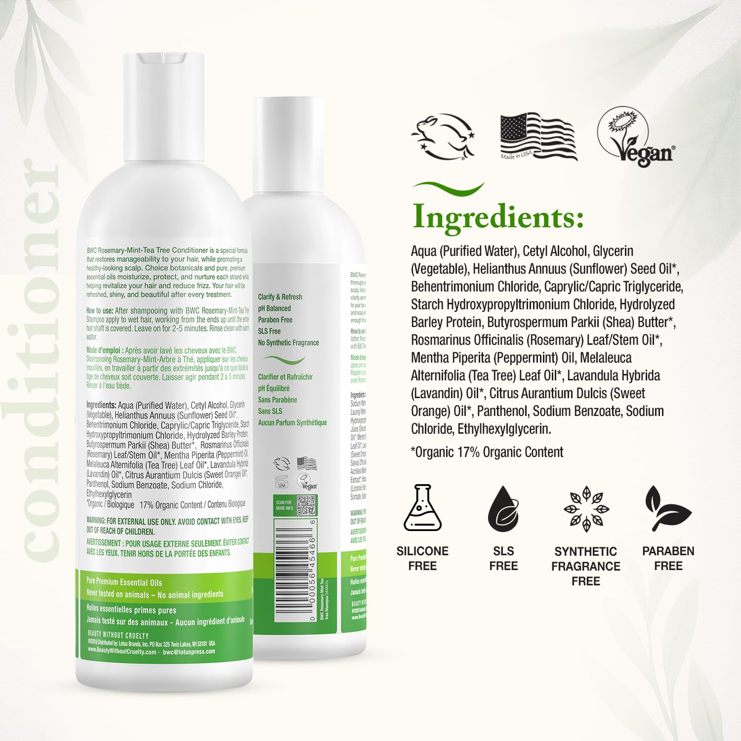 Aromatherapy-inspired bathroom scene with Beauty Without Cruelty products.