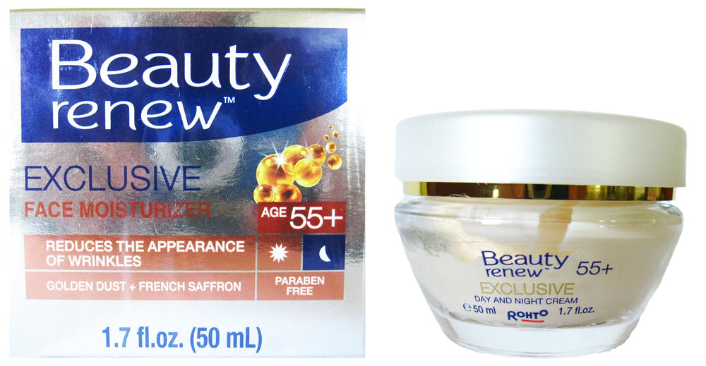 Beauty Without Cruelty Beauty Renew 55+ jar close-up showing saffron infusion for firming appearance.