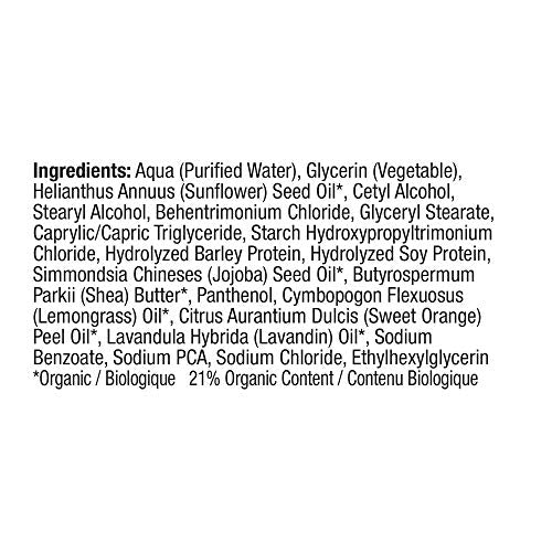 Close-up of organic essential oils and plant proteins for revitalized strands