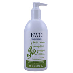 Beauty Without Cruelty herbal cream cleanser bottle shows creamy texture for daily cleansing.