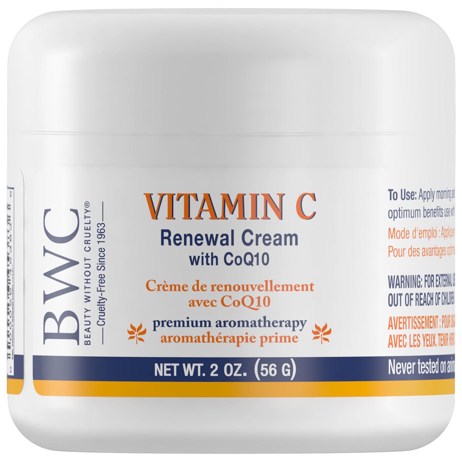 Beauty Without Cruelty Vitamin C Renewal Cream jar showcases deep hydration for all skin types