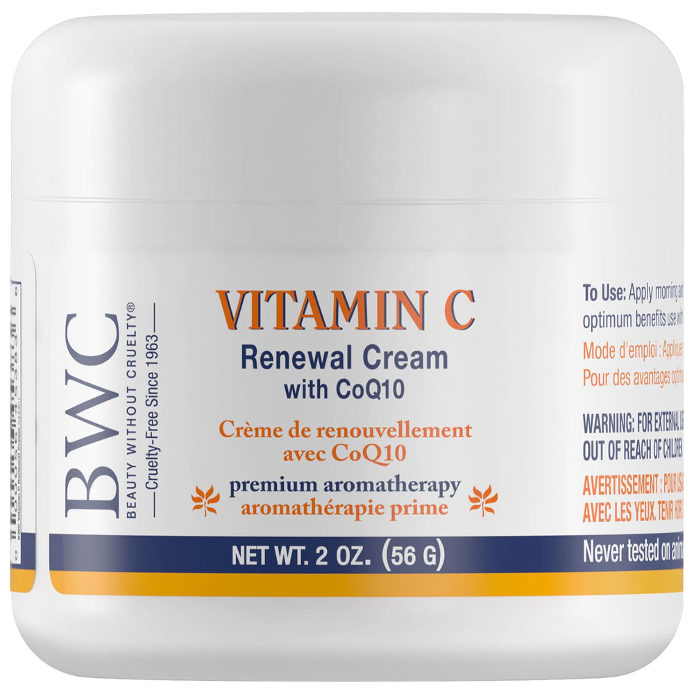 Beauty Without Cruelty Vitamin C Renewal Cream jar showcases deep hydration for all skin types