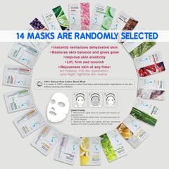 Beauty29 natural cotton sheet mask from Korea comforts skin with breathable hydration.