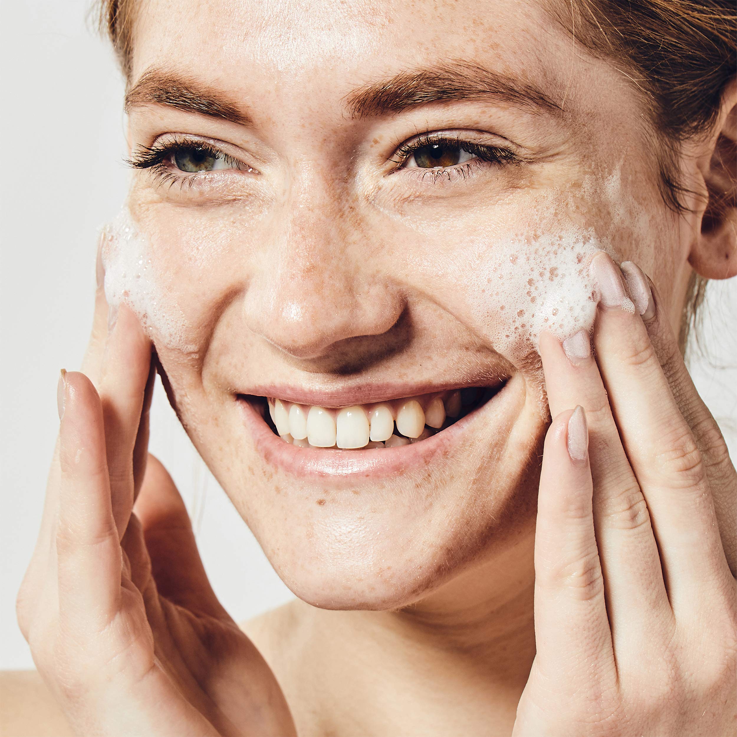BeautyBio The Balance gel texture close-up for makeup removal on skin
