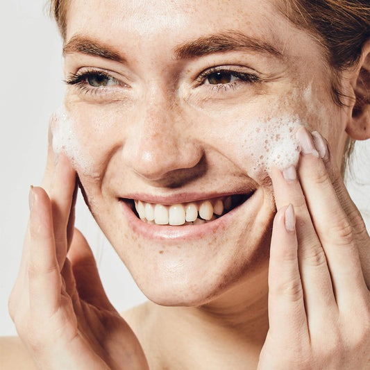 BeautyBio The Balance gel texture close-up for makeup removal on skin