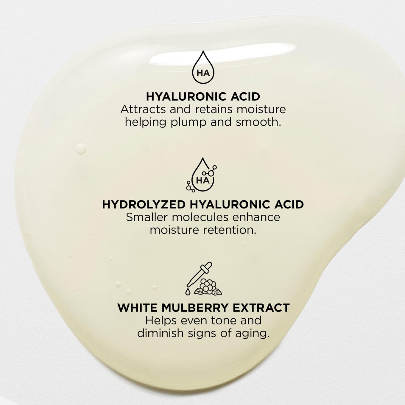 BeautyBio Booster mulberry extract closeup highlights soothing, radiant skin benefits.