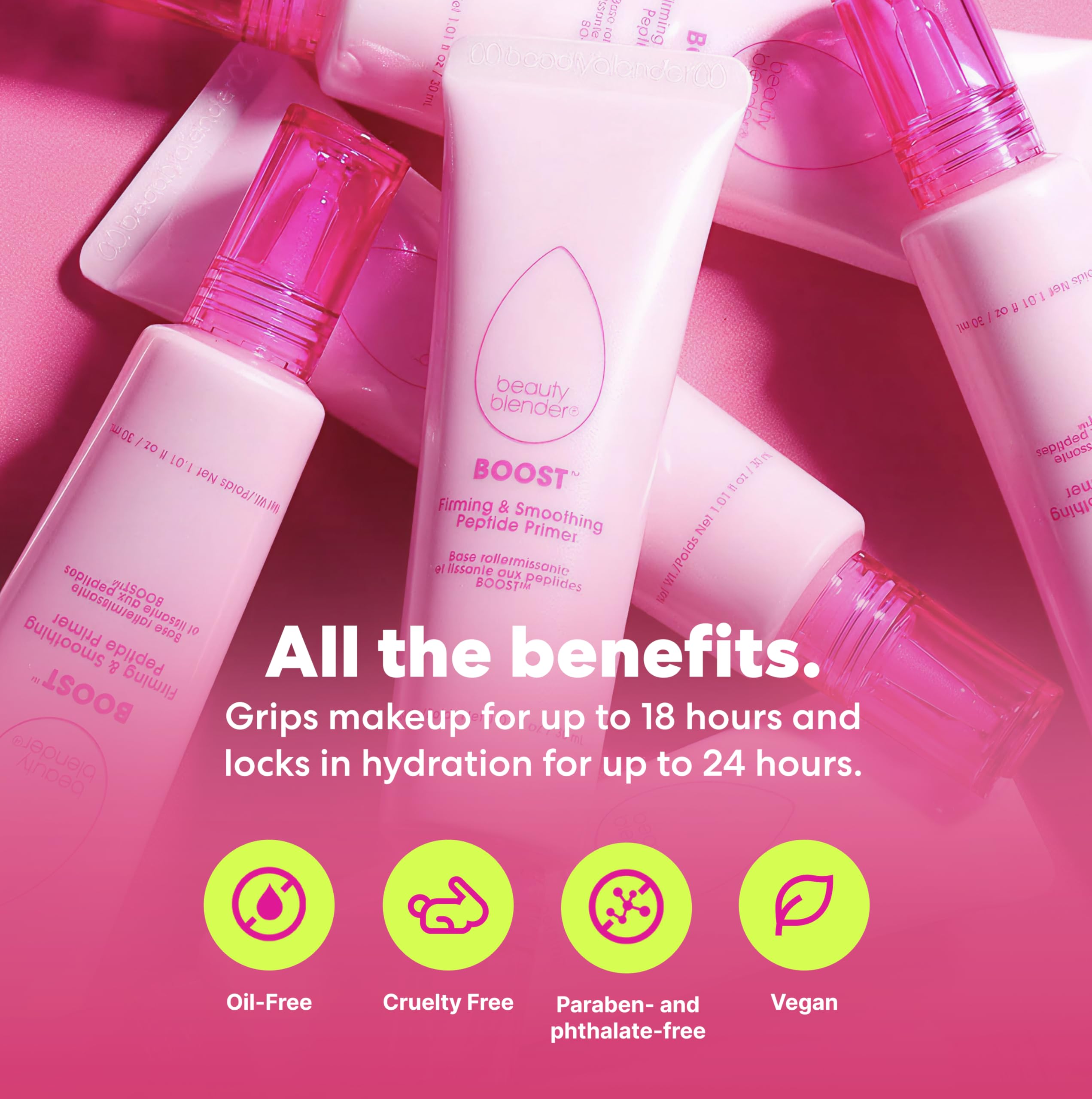 Beautyblender Boost primer skin swatch reveals even tone for base prep