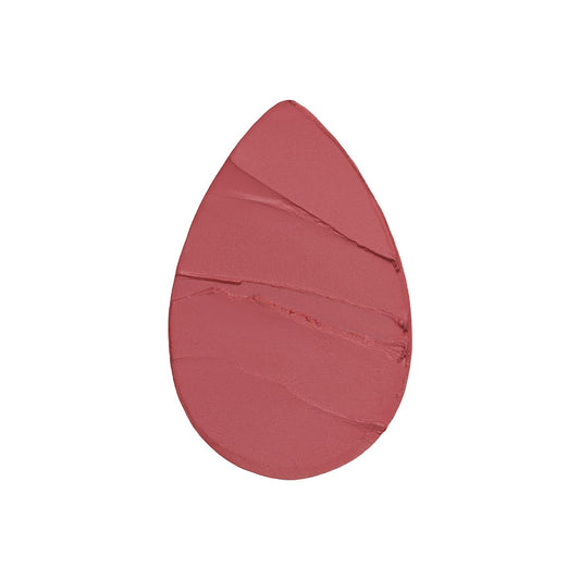 Beautyblender Bounce Liquid Whip Blush swatches on cheek with buildable color.