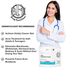 Beauty Facial Extreme Acne Pad close-up texture inviting gentle exfoliation.