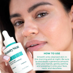 BeautyStat Coconut Milk Serum texture close-up hints at smooth, hydrating feel