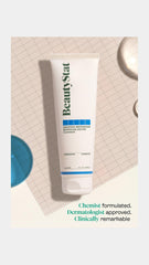 BeautyStat dermatologist-tested seal hints at safe, dermatologist-reviewed skincare validation.