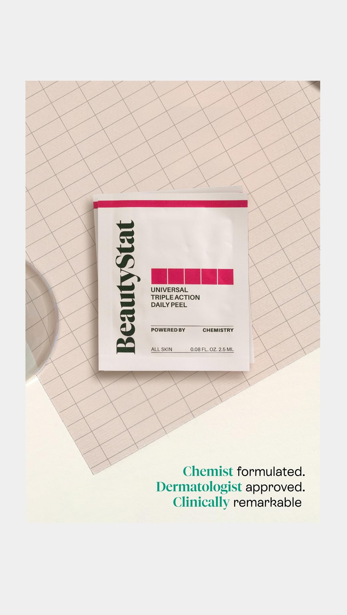 BeautyStat founder-chemist jar close-up hinting science-backed skincare