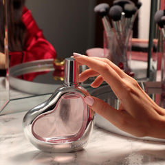 Bebe Silver glass bottle reflects light beautifully.
