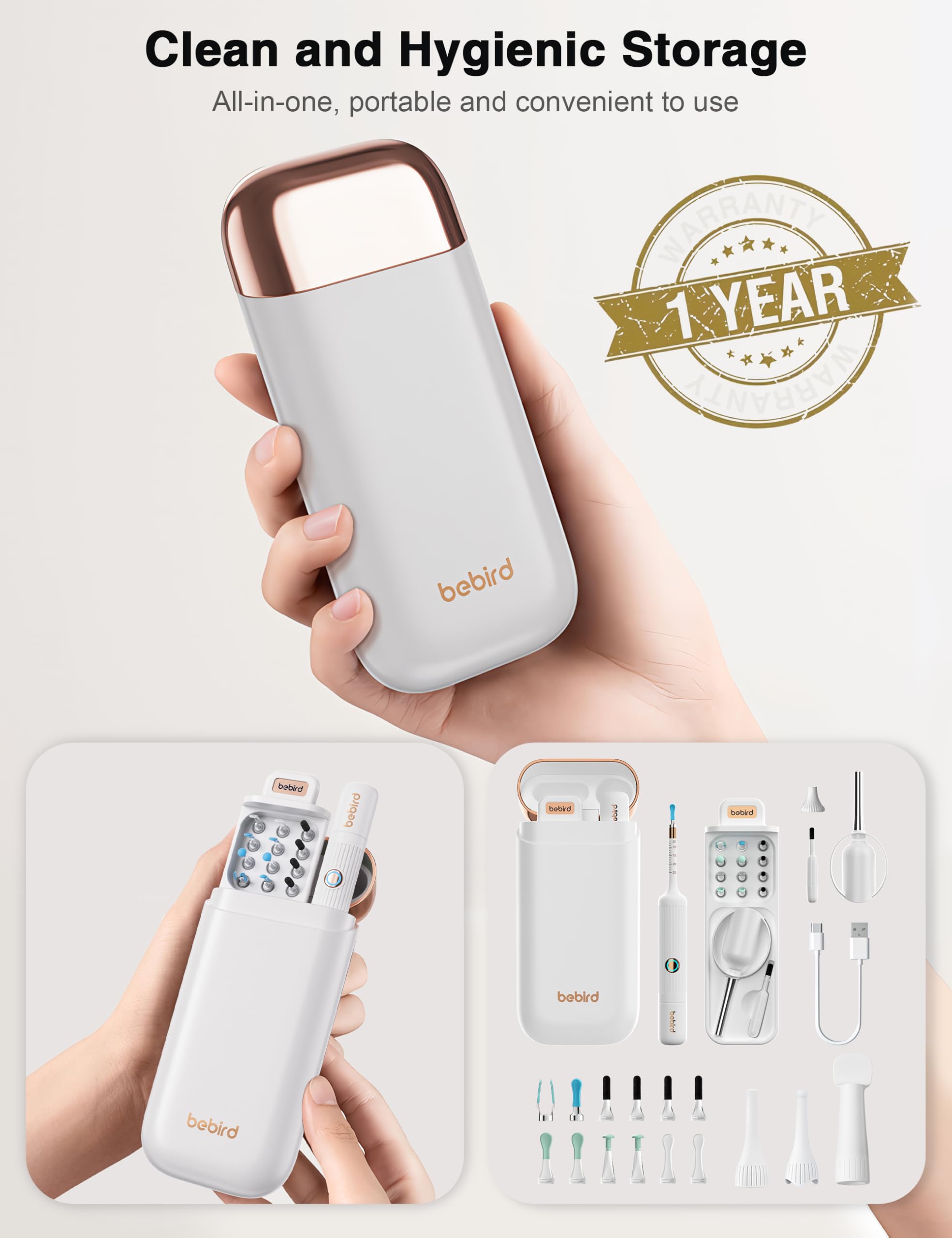 BEBIRD Earsight Plus compact handheld design suited for all ages