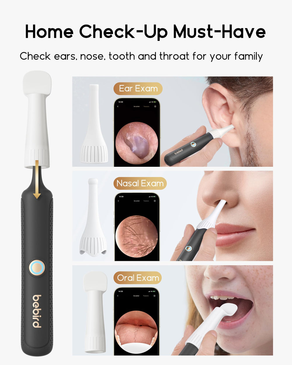 BEBIRD kid-friendly design makes ear care less intimidating.