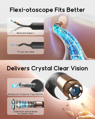 BEBIRD soft silicone tip for gentle, comfortable ear cleaning.