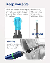 BEBIRD Note5 endoscope view helps locate wax and debris clearly.