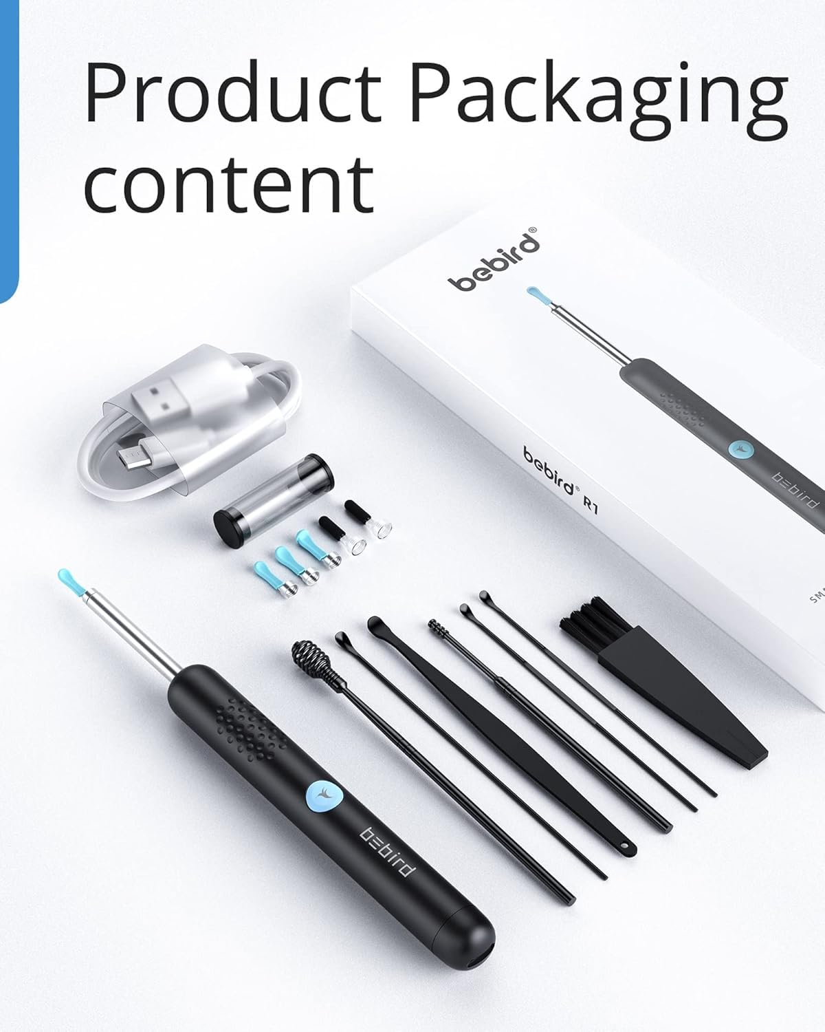 BEBIRD R1 tongue depressor kit for gentle oral checks.