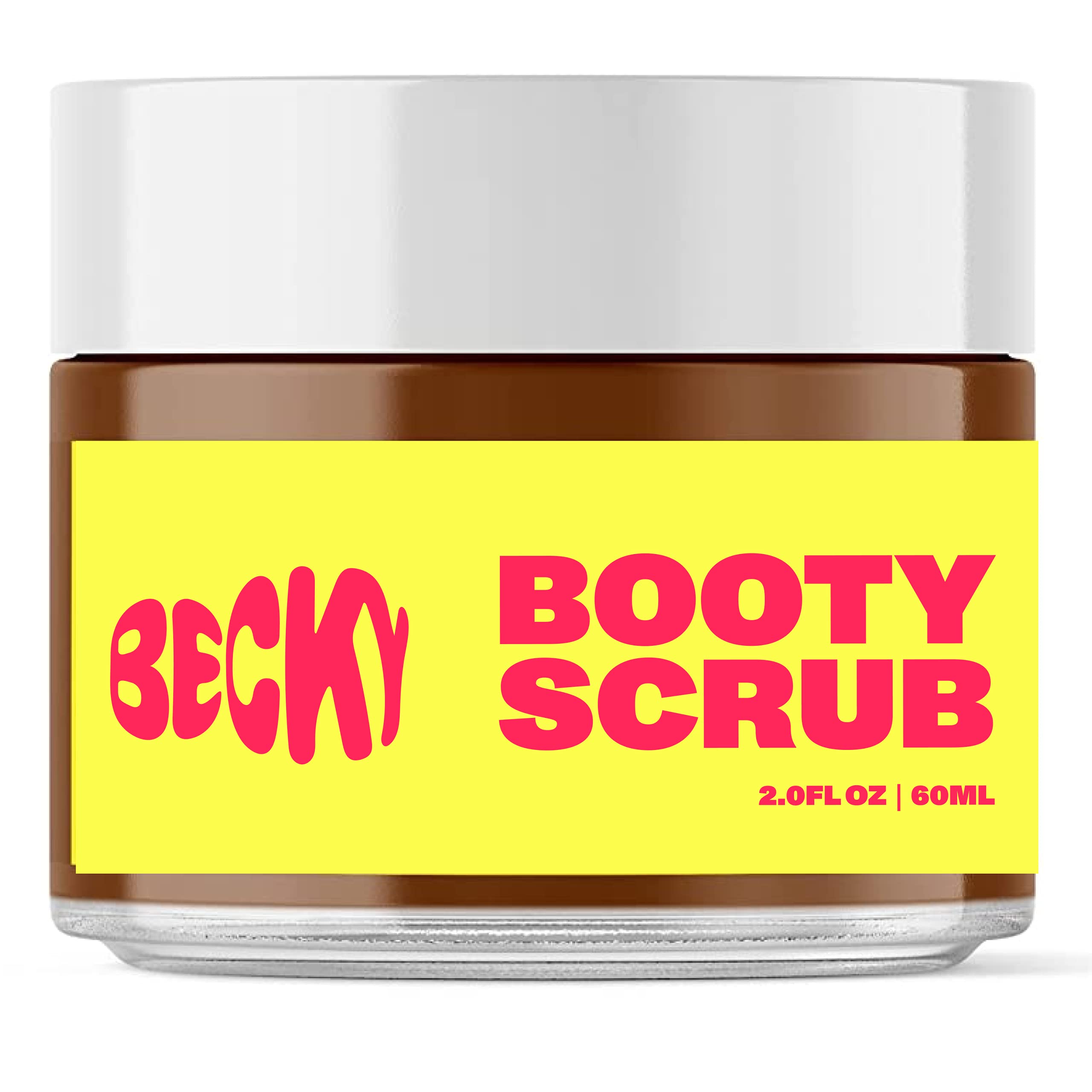 Becky walnut scrub bottle pour delivering smoother skin and gentle exfoliation