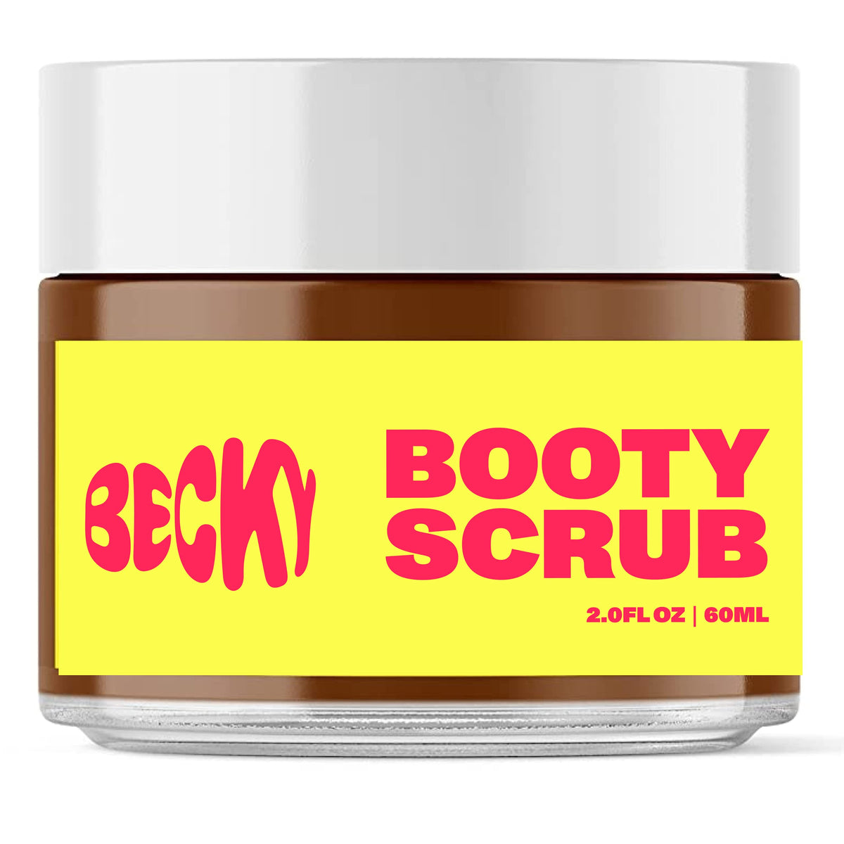 Becky walnut scrub bottle pour delivering smoother skin and gentle exfoliation