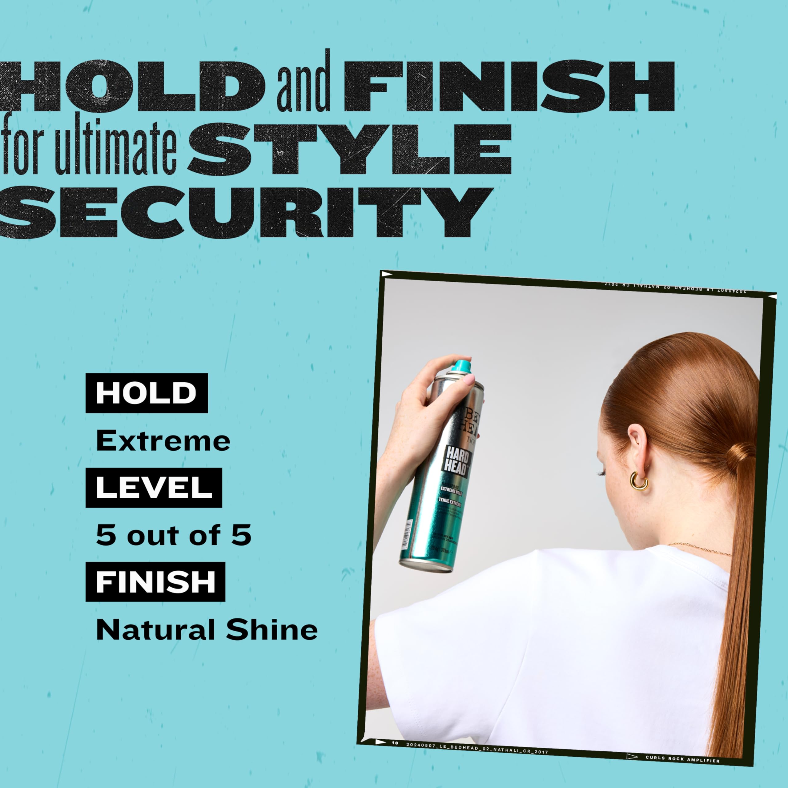 Bed Head Classic hairspray icon on the cap showcases time-tested performance.