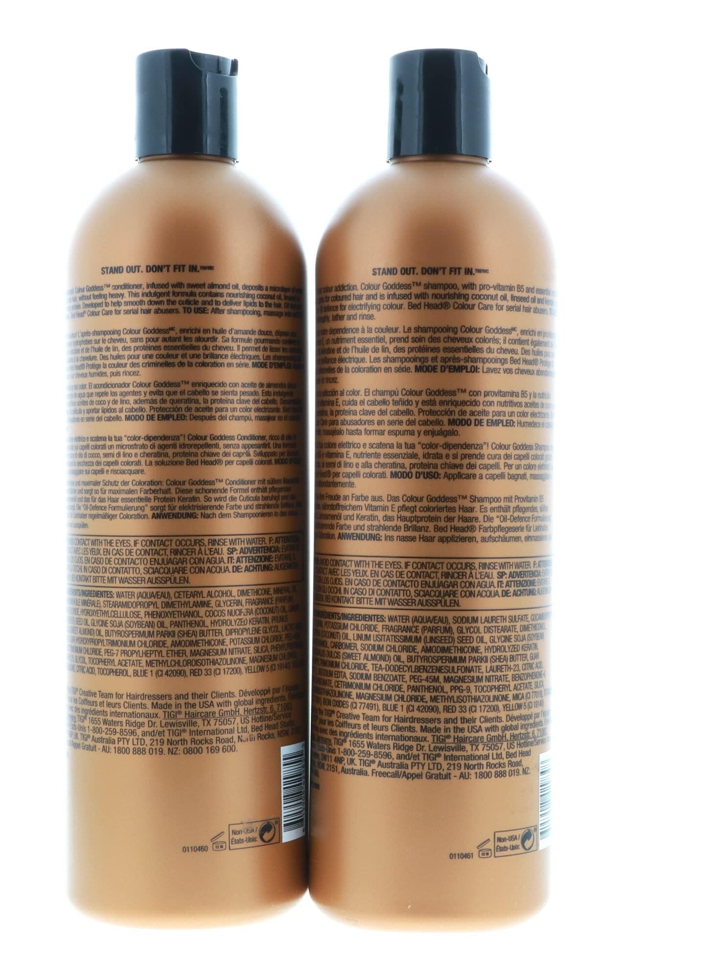 Bed Head Color Goddess keratin component closeup for hair strength