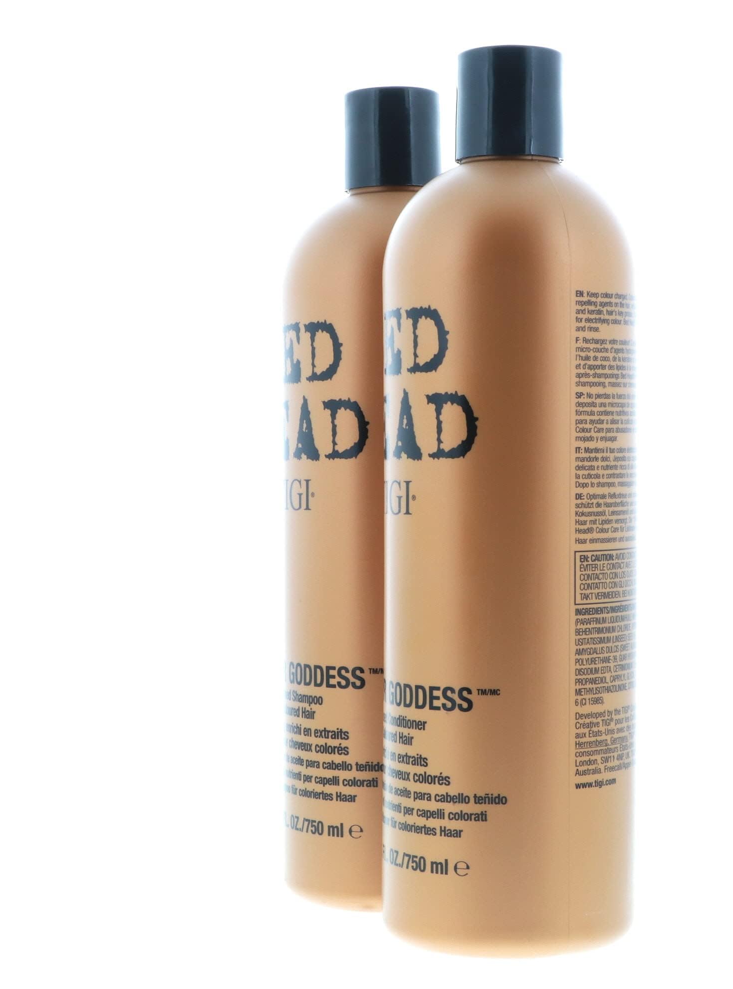 Bed Head Color Goddess pack shot showing value and color care duo