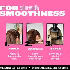 Bed Head Control Freak adds shine and soft texture to hair.