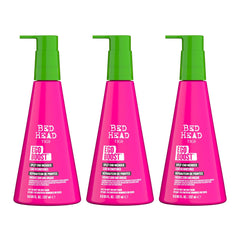 Bed Head Ego Boost Split End Mender bottle pour nourishes damaged hair.
