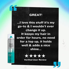 Bed Head Hard Head two-pack offers convenient home or travel supply.