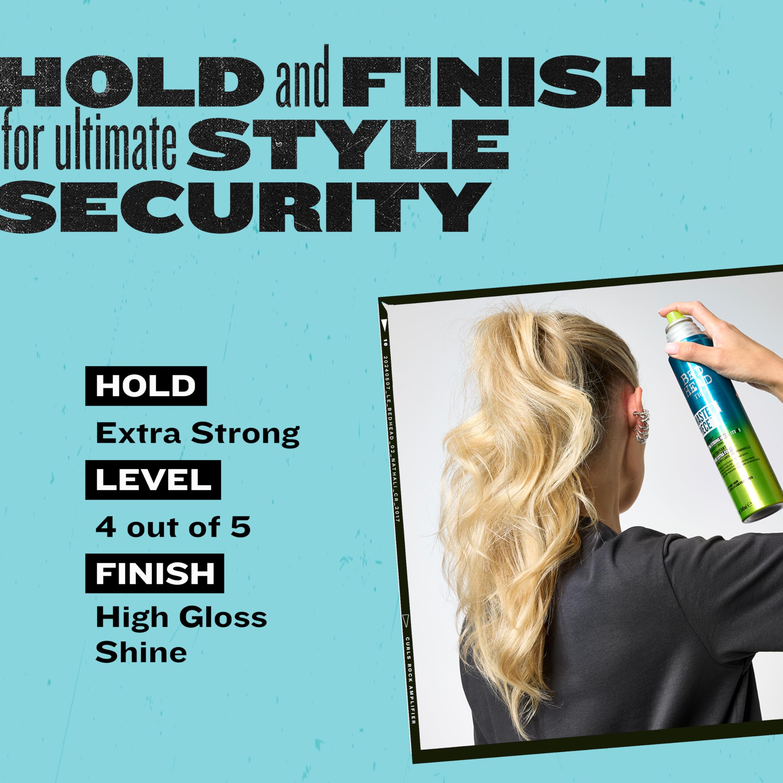 Bed Head Masterpiece hairspray pack of two display highlights value and convenience