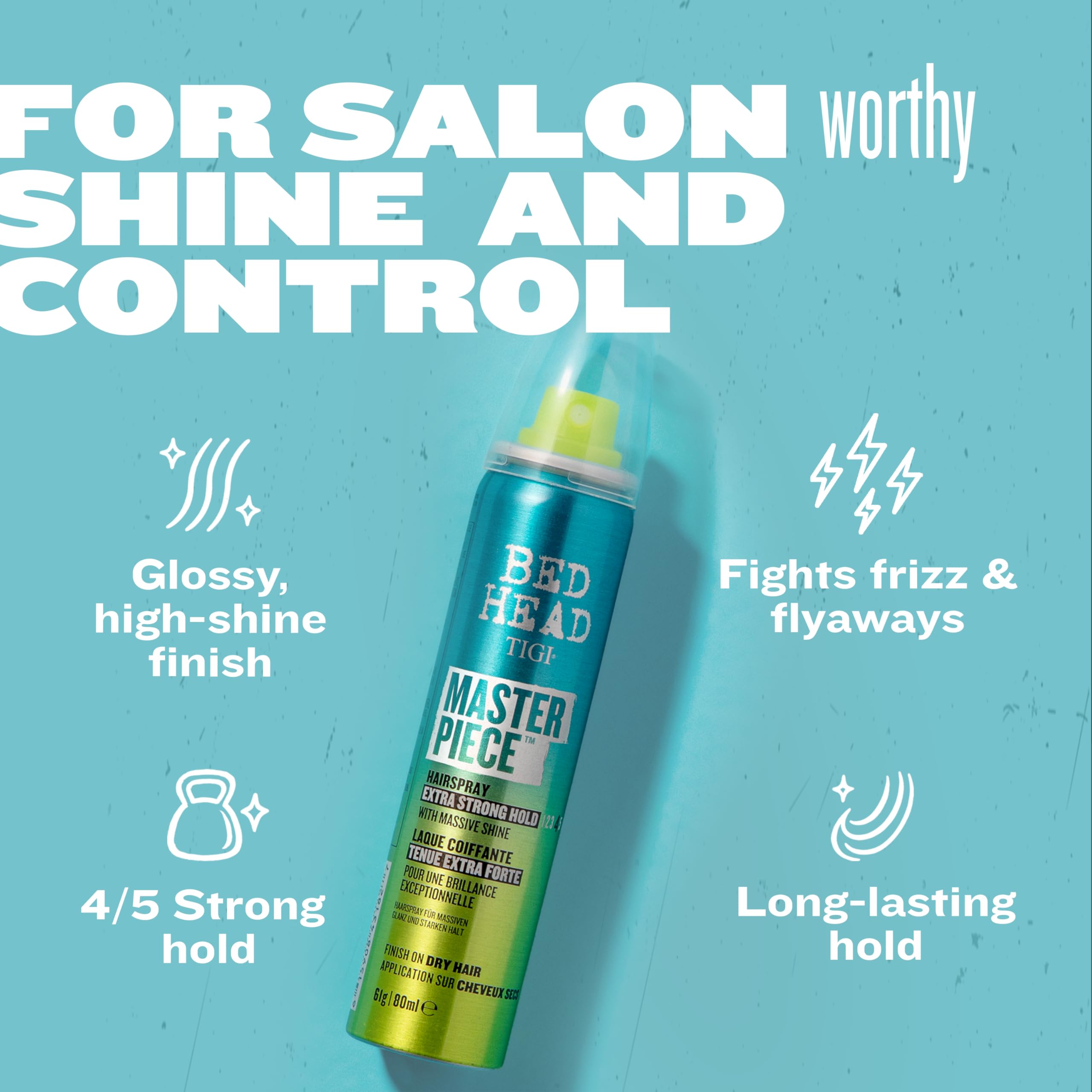 Bed Head Masterpiece Hairspray enabling edgy to elegant looks