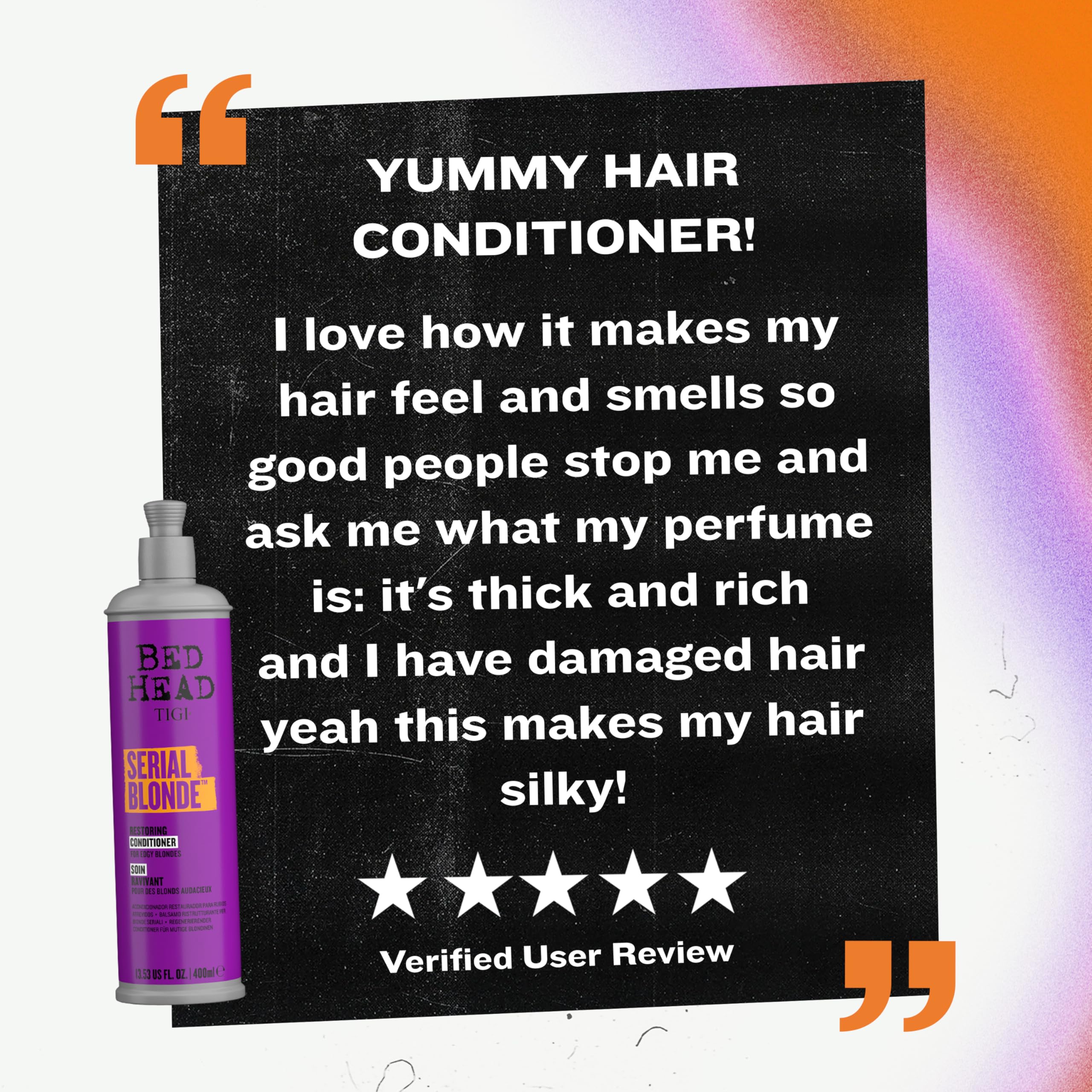 Bed Head Serial Blonde Conditioner application-demo demonstrates easy routine use.