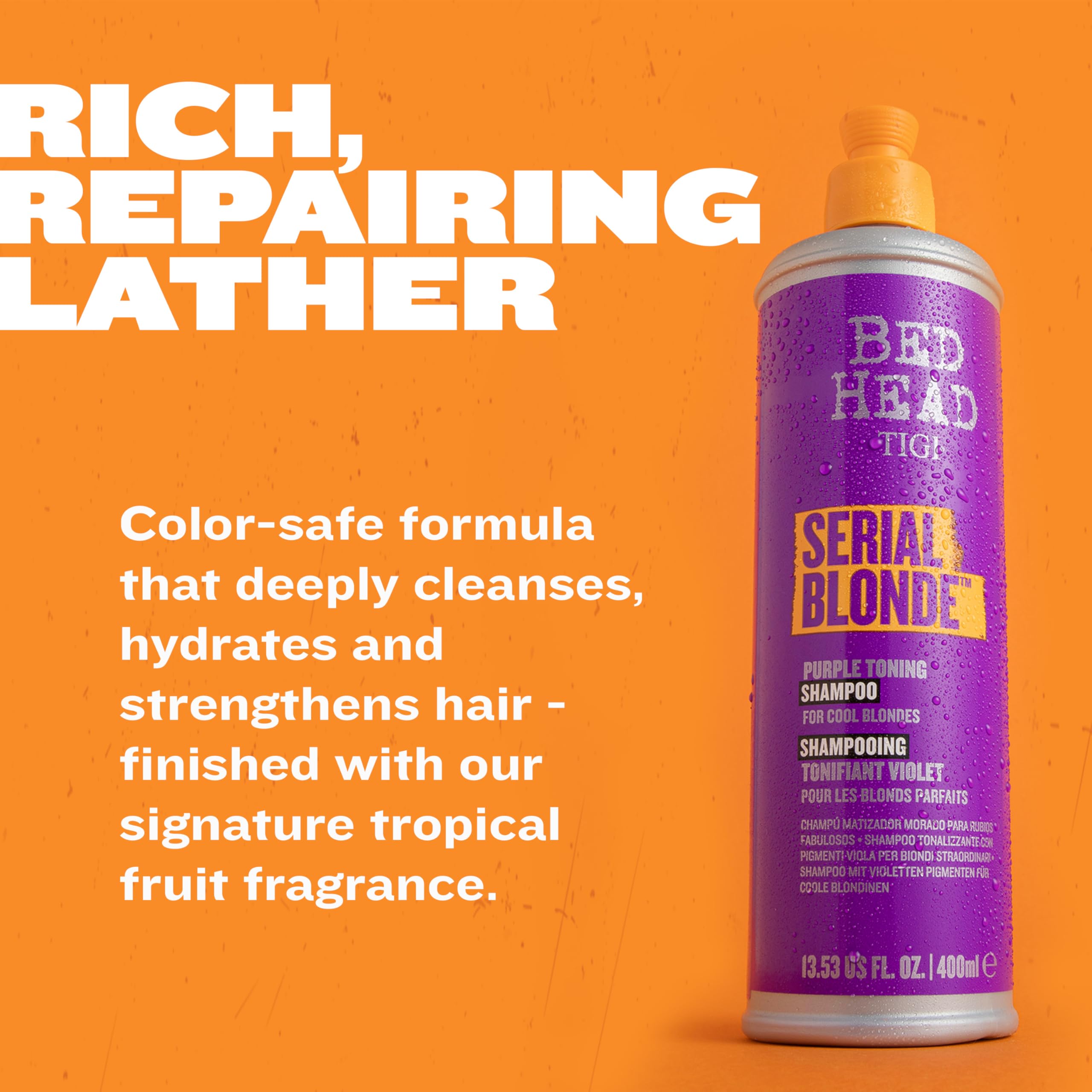 Bed Head Serial Blonde Shampoo twin-pack box highlighting value and convenience