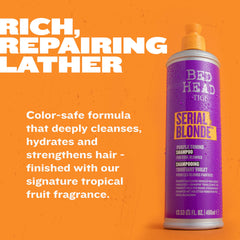Bed Head Serial Blonde Shampoo twin-pack box highlighting value and convenience
